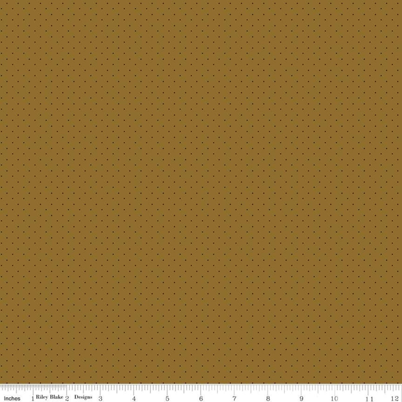 Fabric Riley Blake Brown American Jane Pindots by the Quarter Yard C840-BROWN